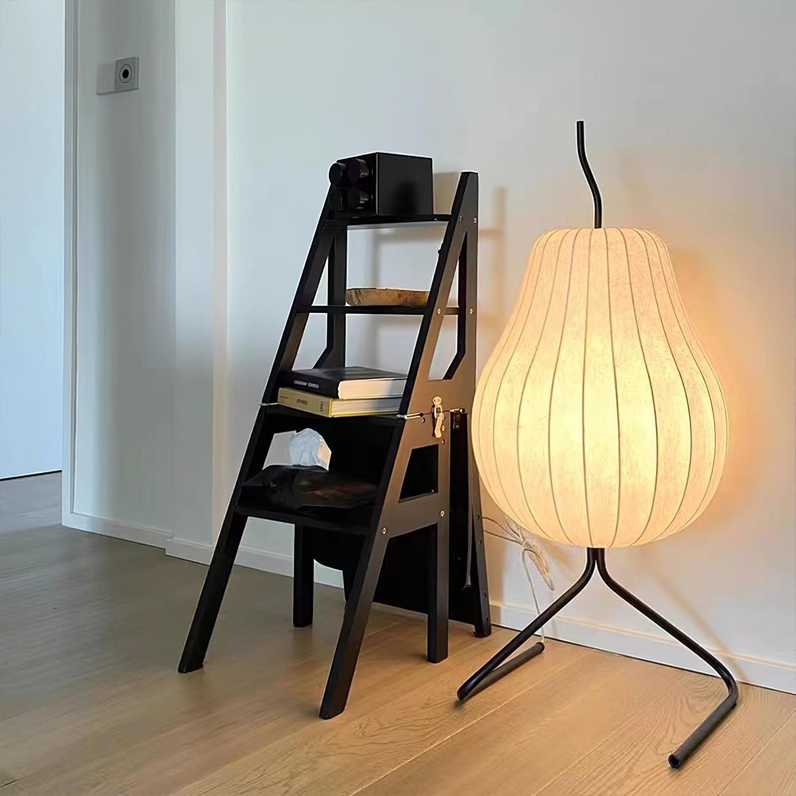 Pear-shaped Shite Floor Lamp Suitable For Living Room M519