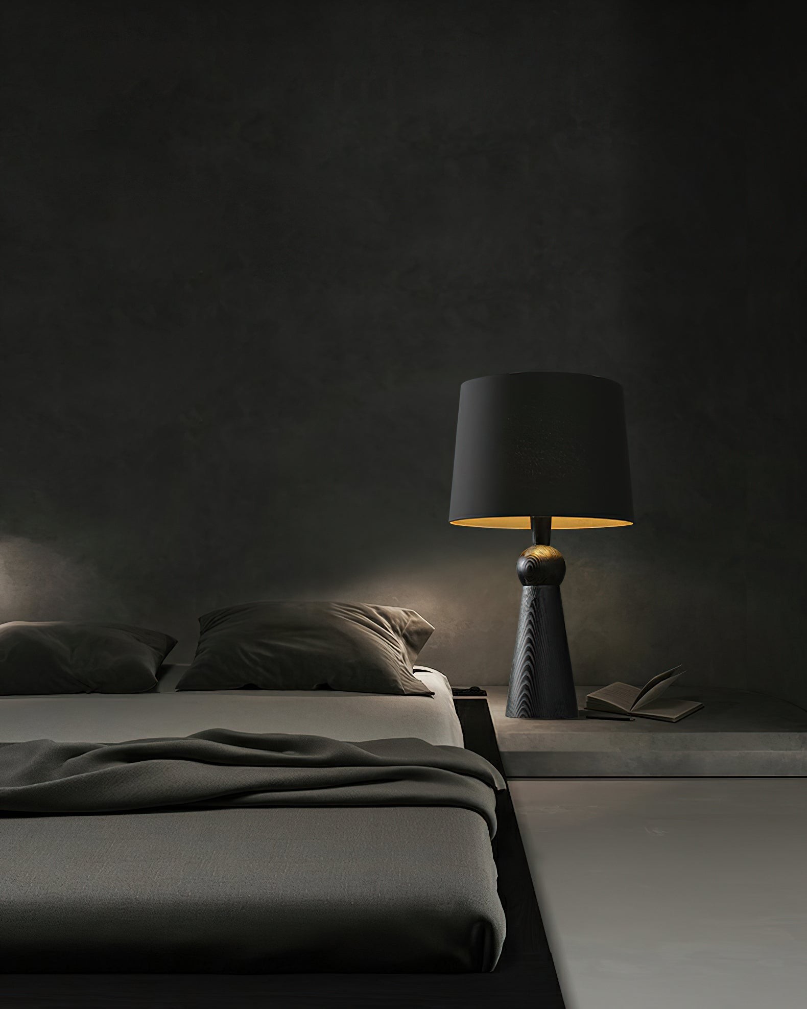 Nordic Retro Solid Wood Fabric Table Lamp M572