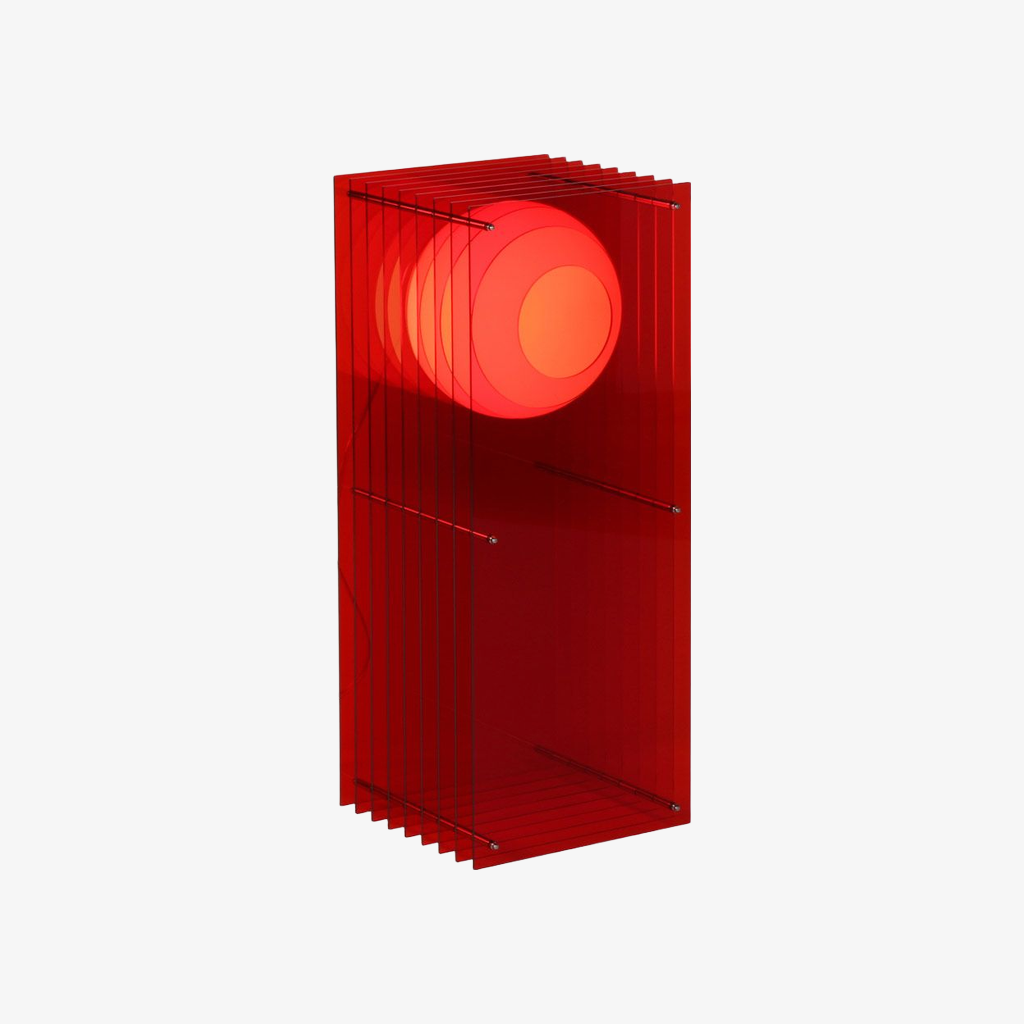 Geometric Layering Cuboid Lamp – Modern Acrylic Sunset Ambient Table Lamp S372
