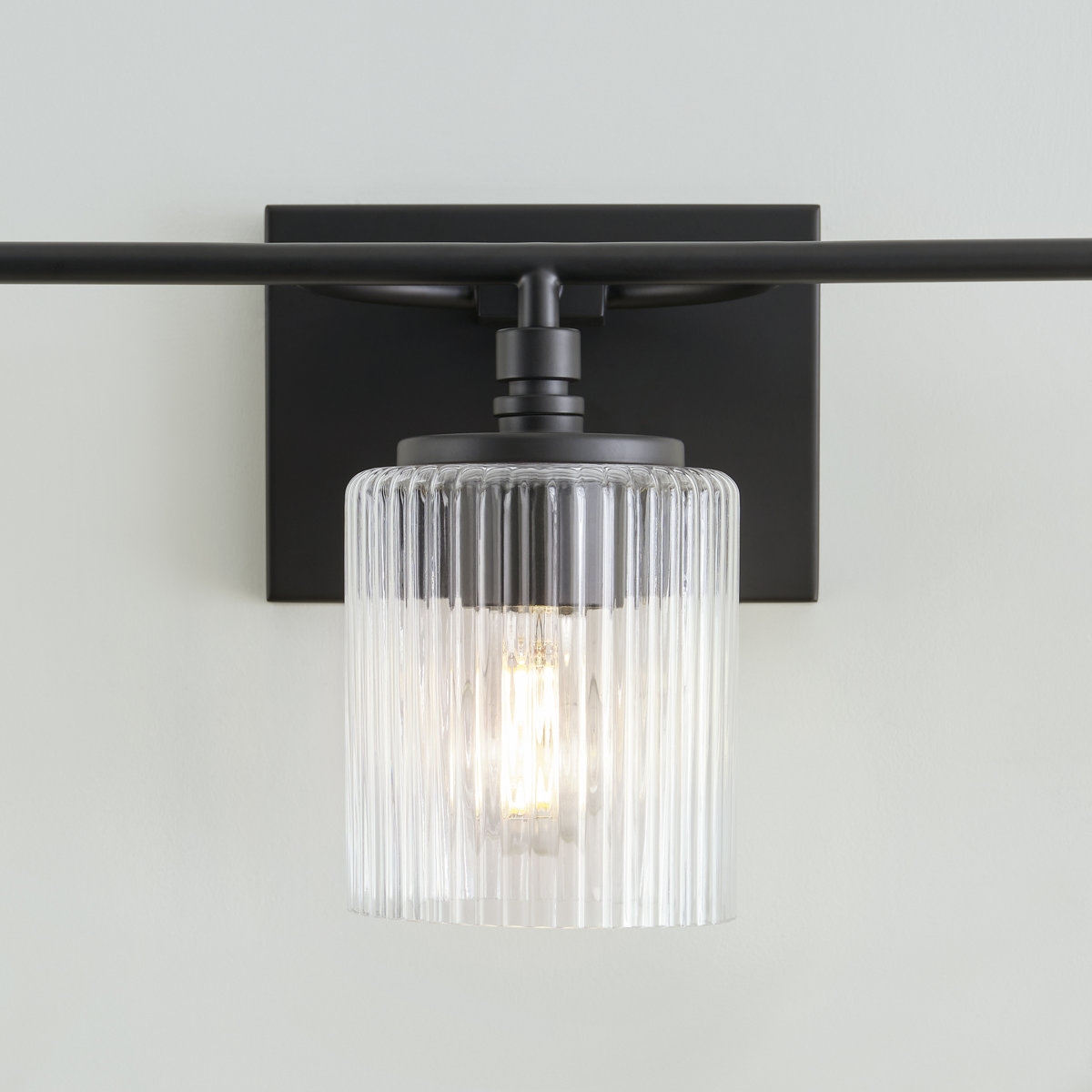 Lirra 3 Light Glass Vanity Lamp - Contemporary Bathroom Wall Lighting T762