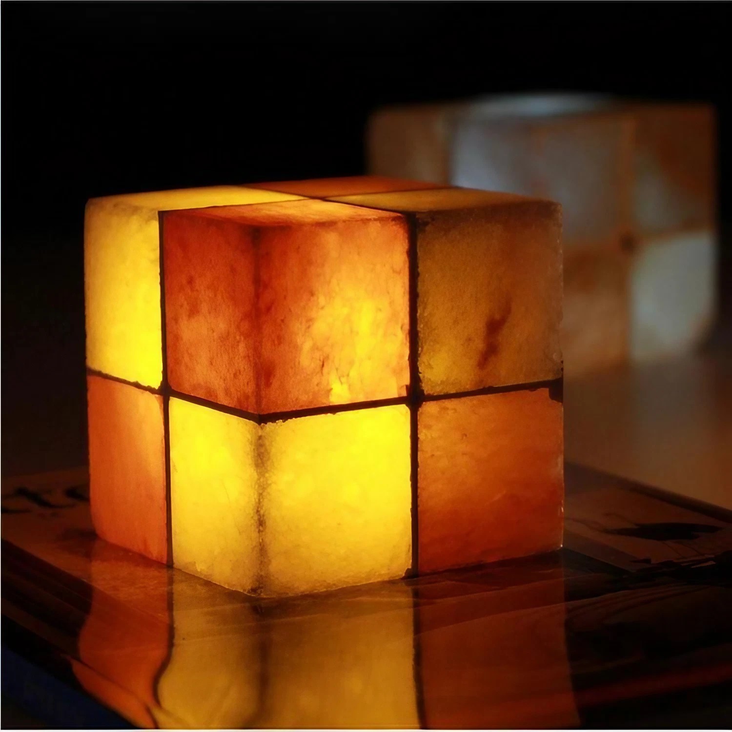 Cube Rechargeable Salt Mineral Night Light