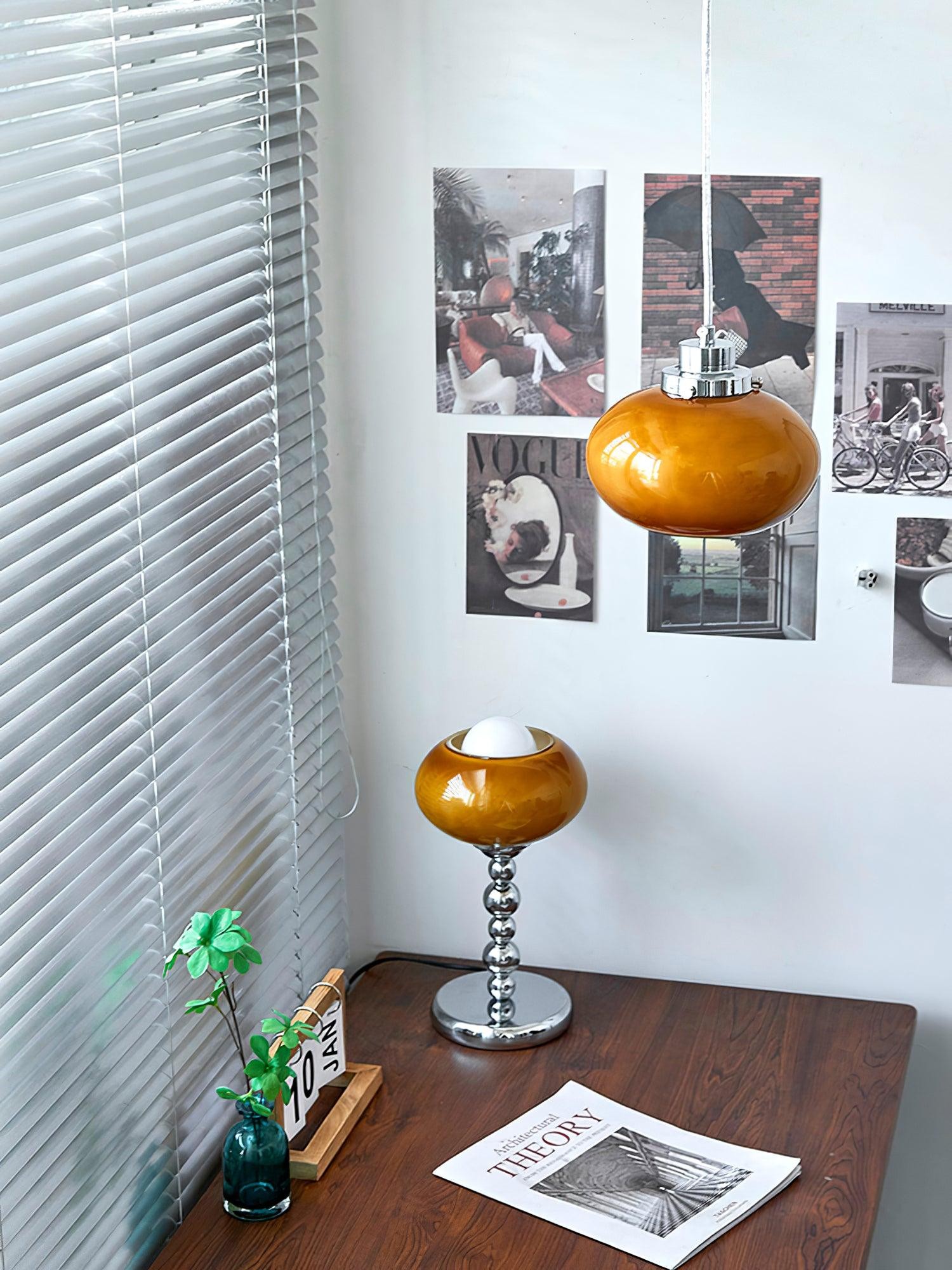 Oval Persimmon Table Light M339