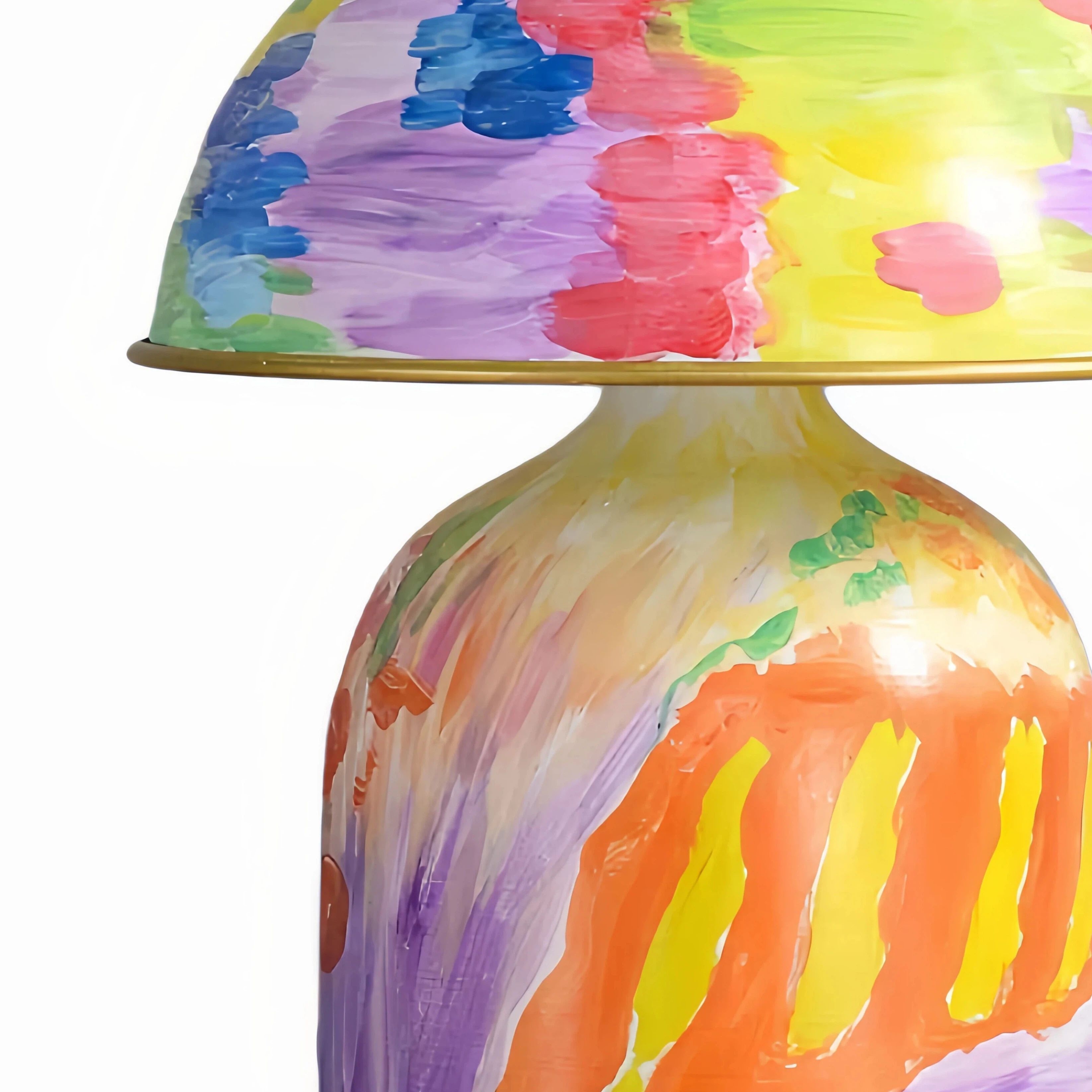 Creative Painted Finish Table Lamp – Stylish Light for Interior Spaces S392