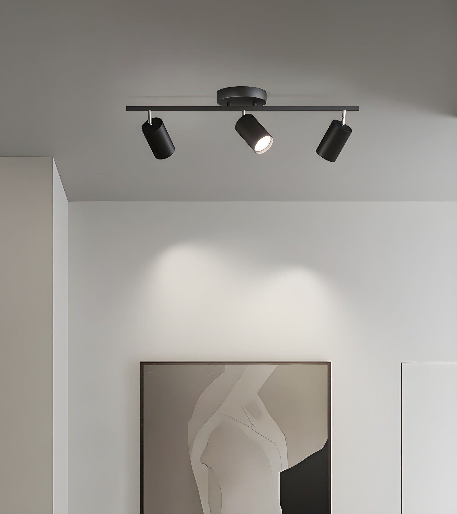 Row Of Multi-Head Metal Ceiling Lights M555