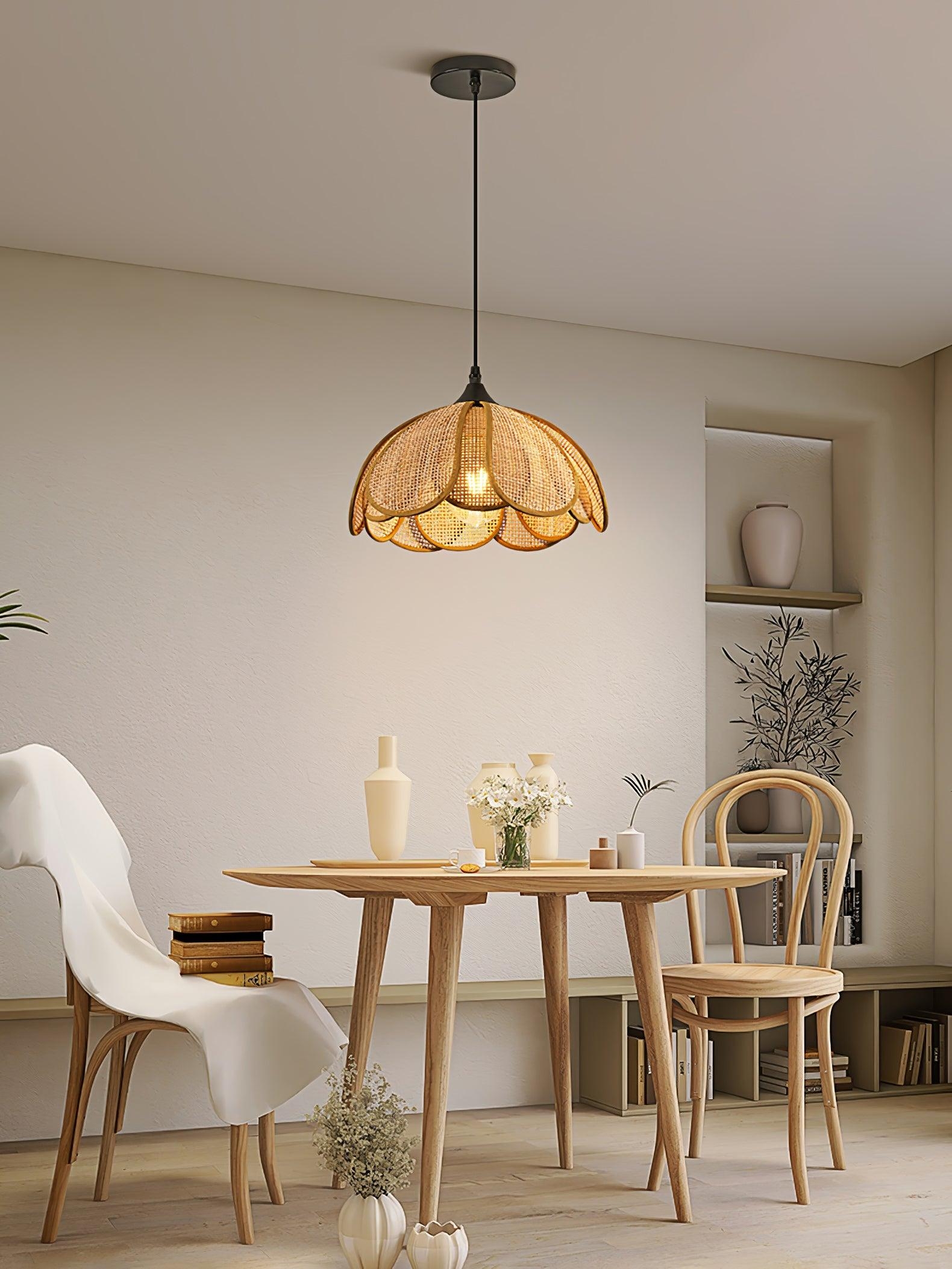 Bloom Rattan Pendant Lamp T1582