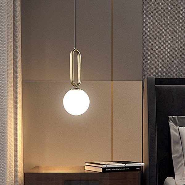 Large Minimalist Oval Ring Pendant Light