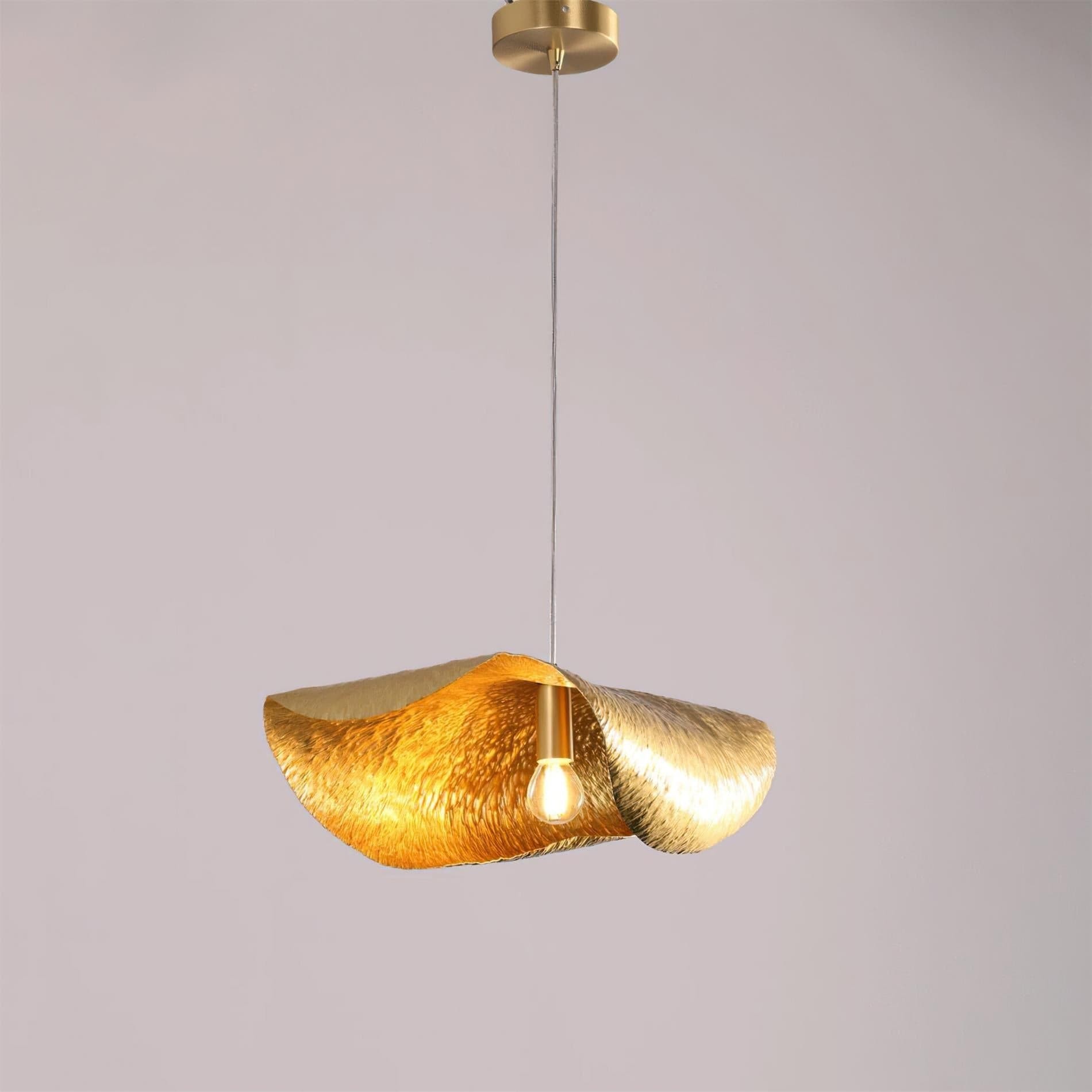 Hammered Brass Suspension Light T114