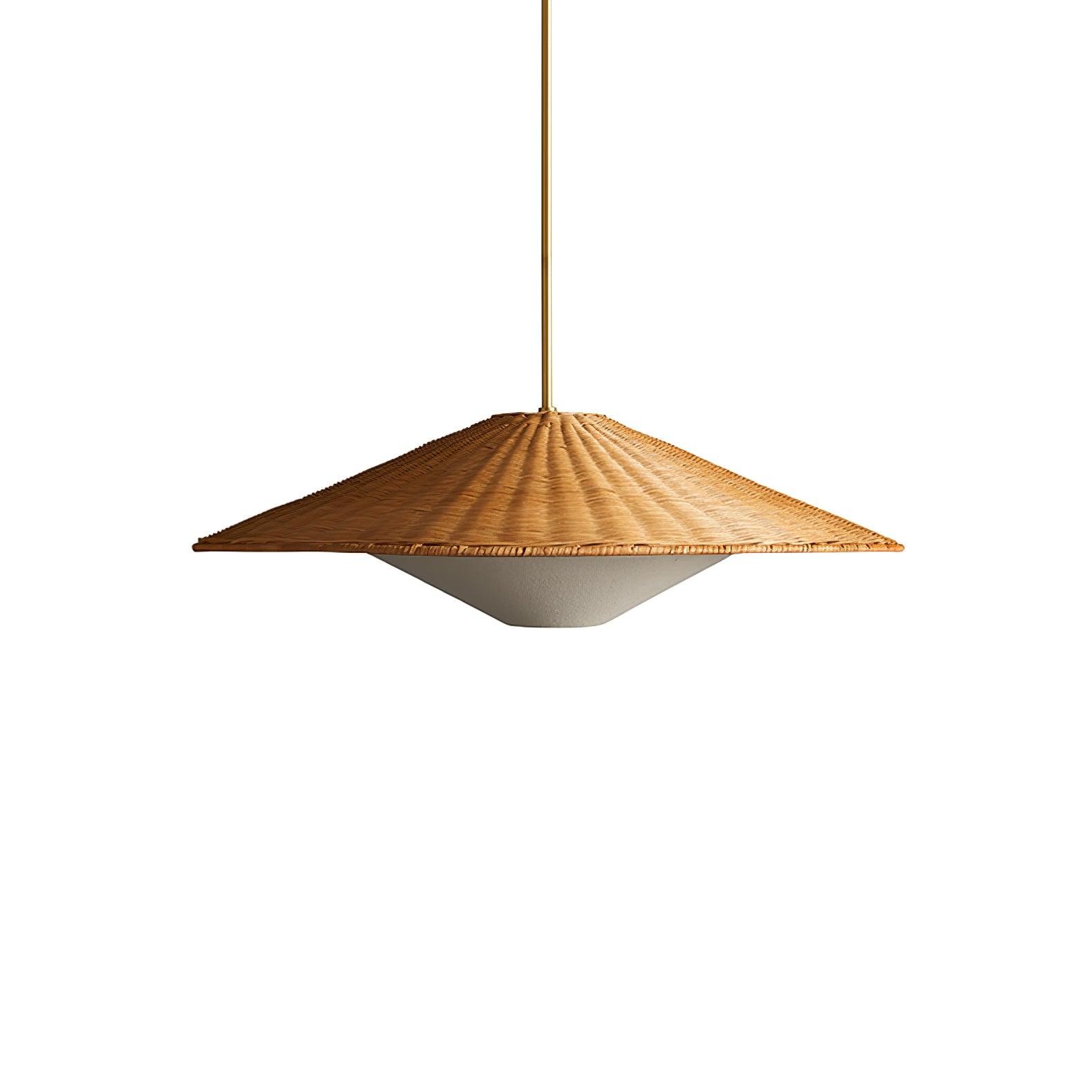 Rattan Hat Pendant Light Suitable For Living Room M513