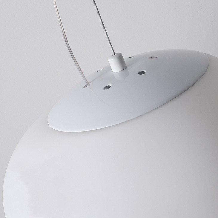Pebble Orb Deco Milk Glass Pendant Light S161