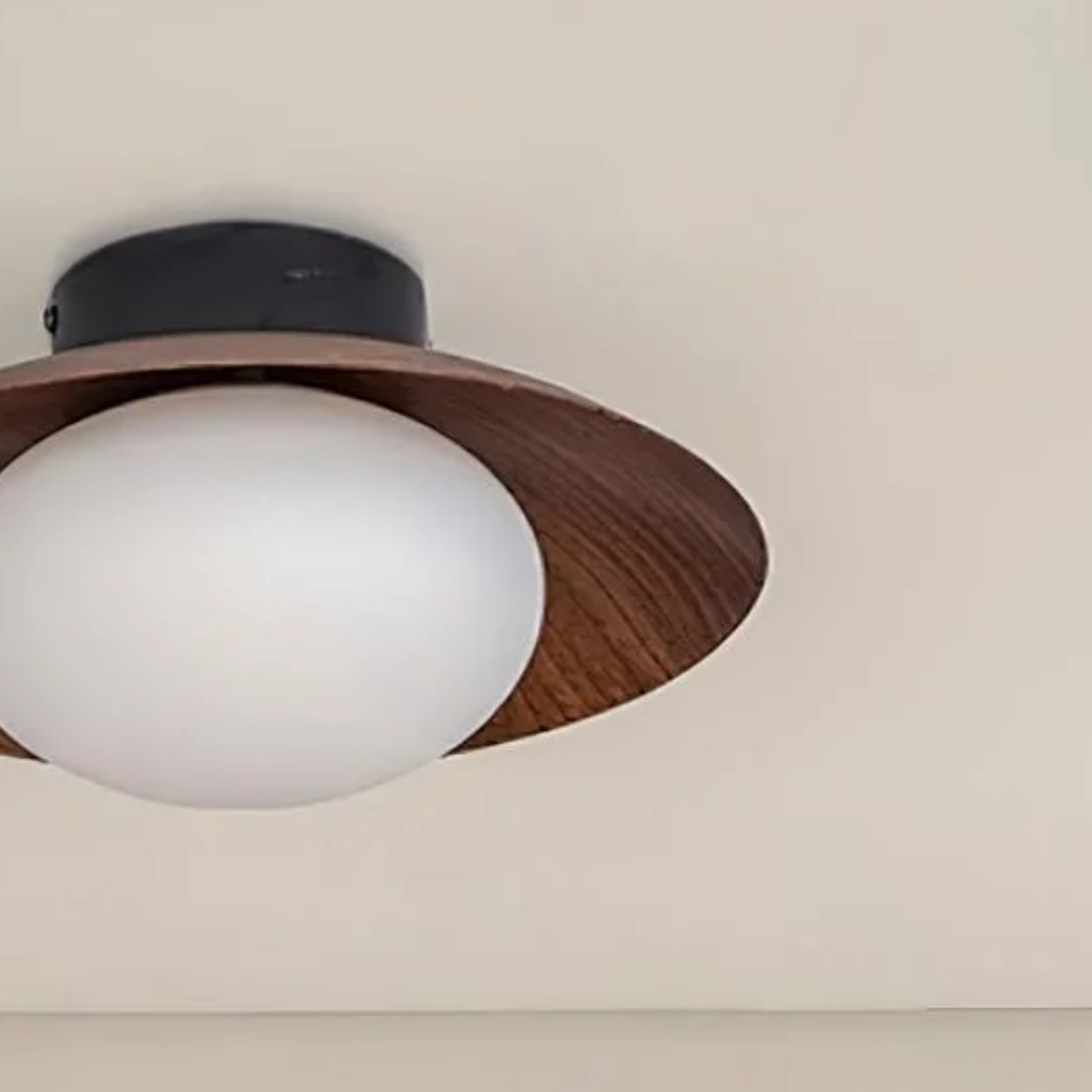 Oribela Globe Ceiling Light - Sculptural Modern Flush Mount for Kitchen T508