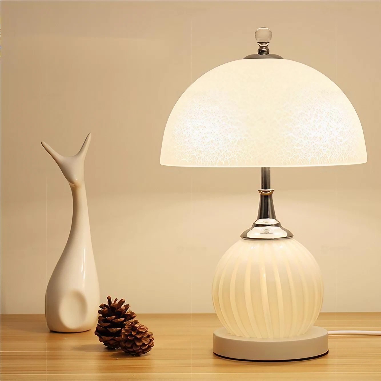 Mushroom Bedside Table Lamp for Bedroom