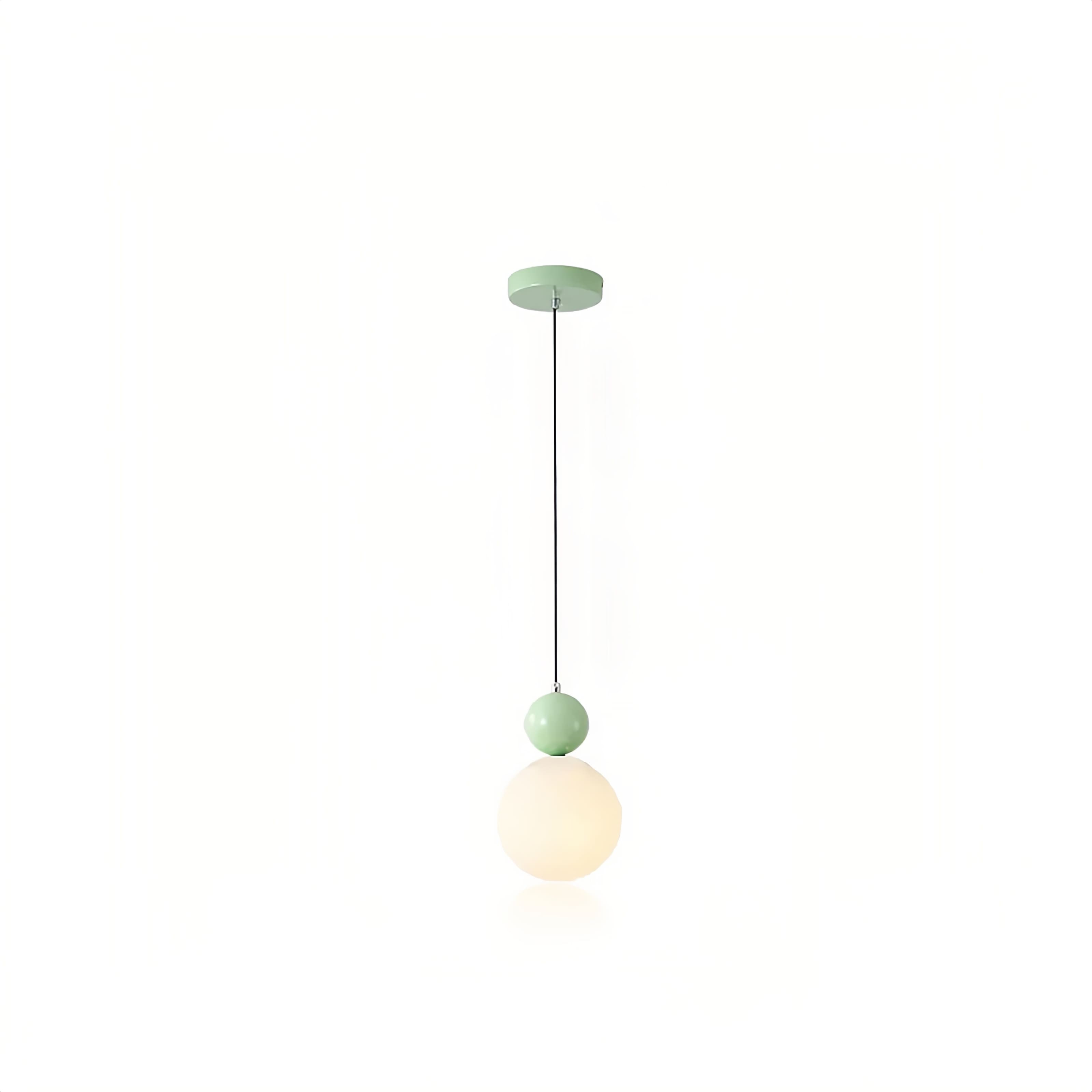 Modern Glass Pendant Light – Minimalist Warm Glow for Dining & Bar S240