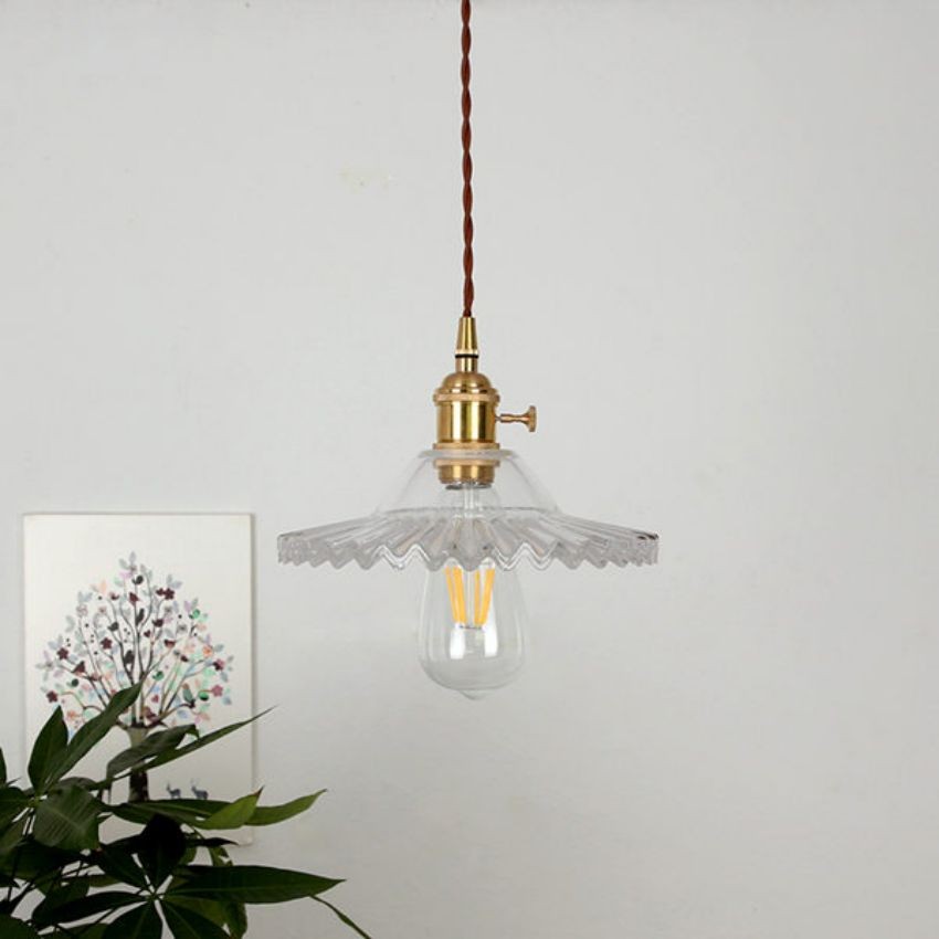Exotic Vintage Glass Pendant Light