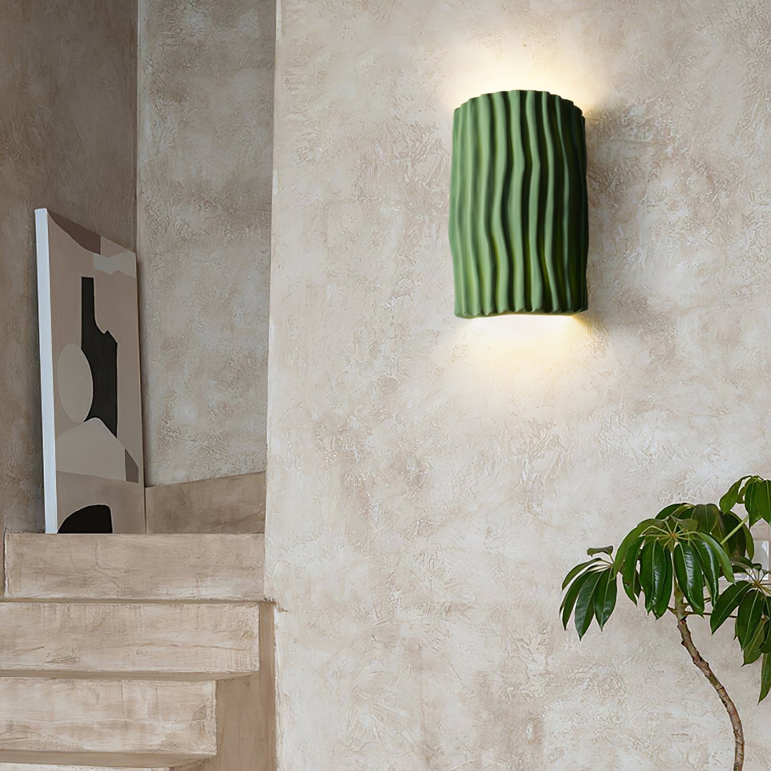 Clarity Curve Japandi Resin Wall Light T2101