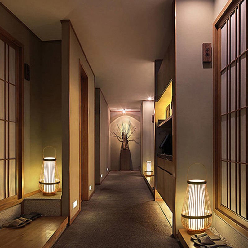 Tatami Zen Art Bedside Table Lamp