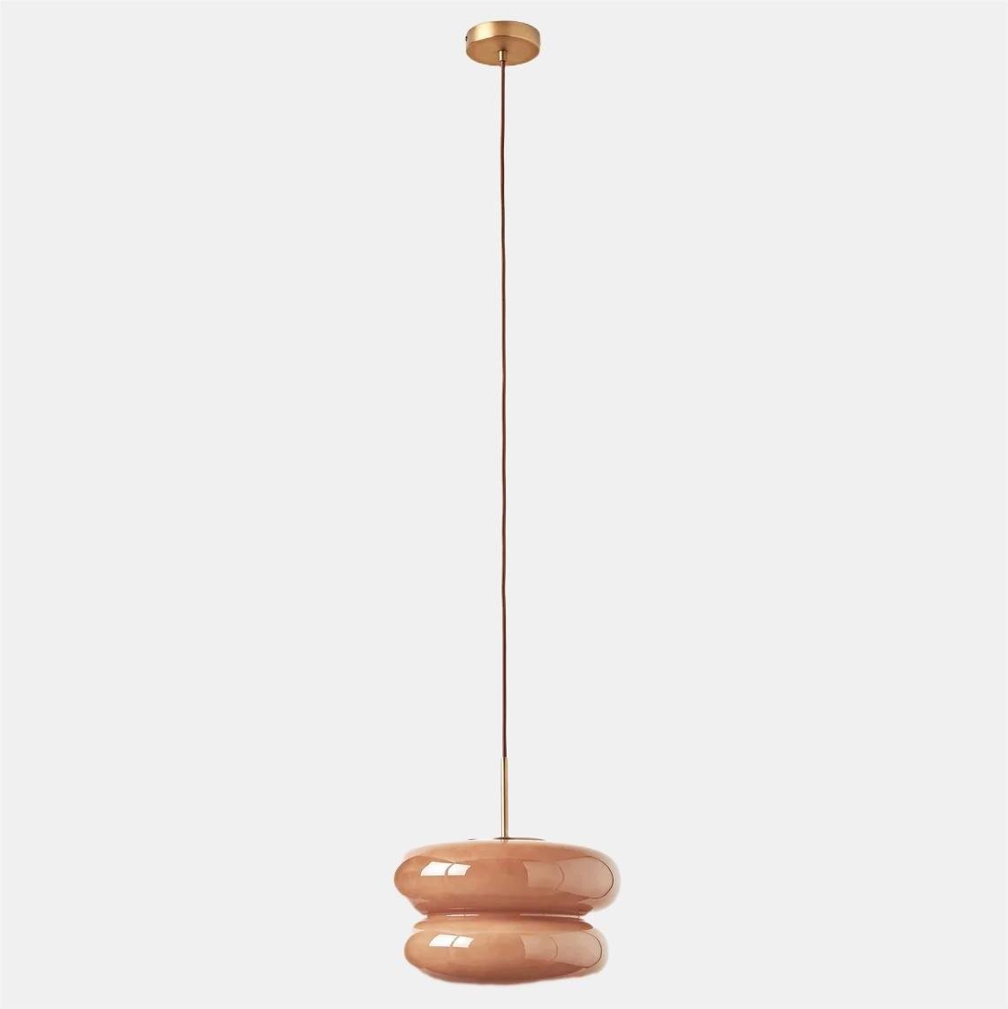 Orra Opal Glass Dome Pendant - Modern Hanging Light for Kitchen T421