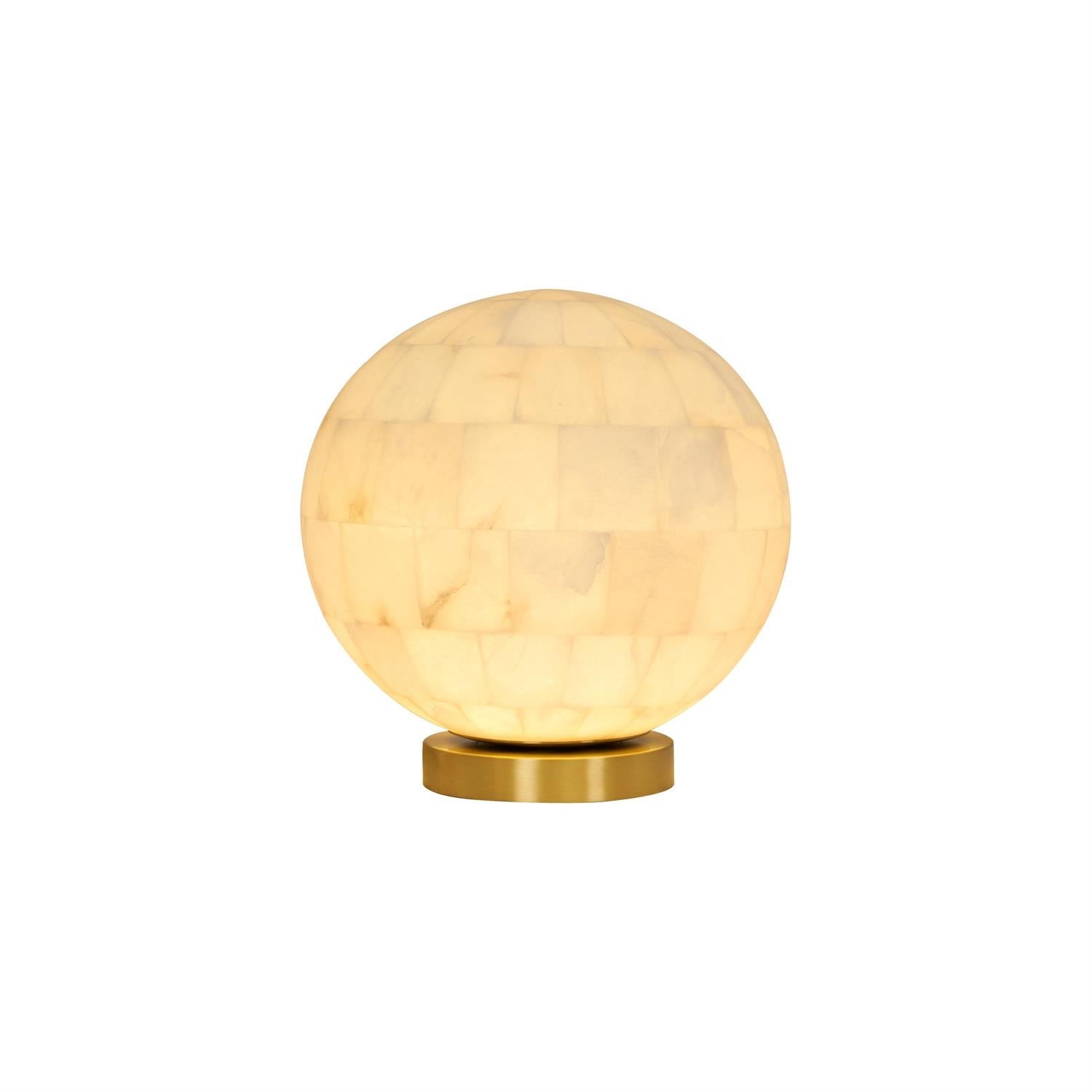 Alabaster Ball Table Lamp T1657