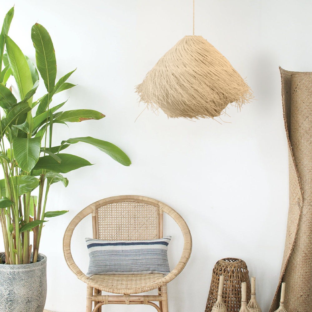 Natural Style Nest Rattan Pendant Lamp S72