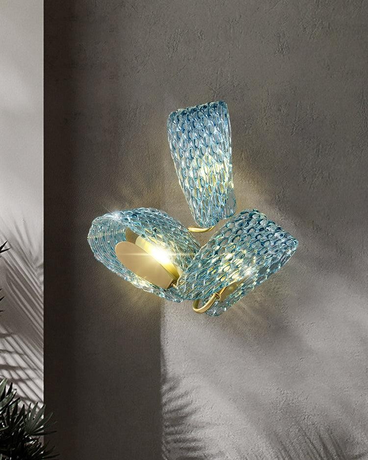 Creative Light Luxury Blue Ribbon Wall Lamp M182