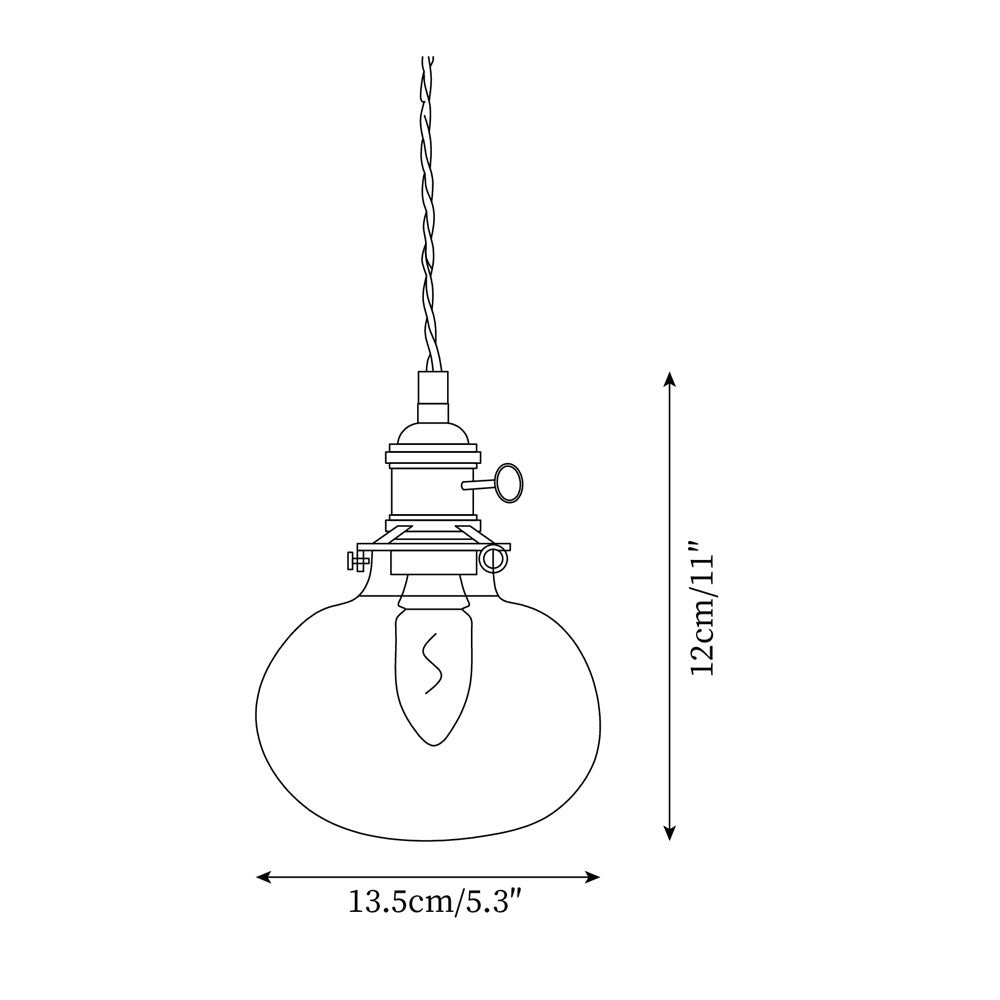 Jasmine Glass Pendant Lamp P025