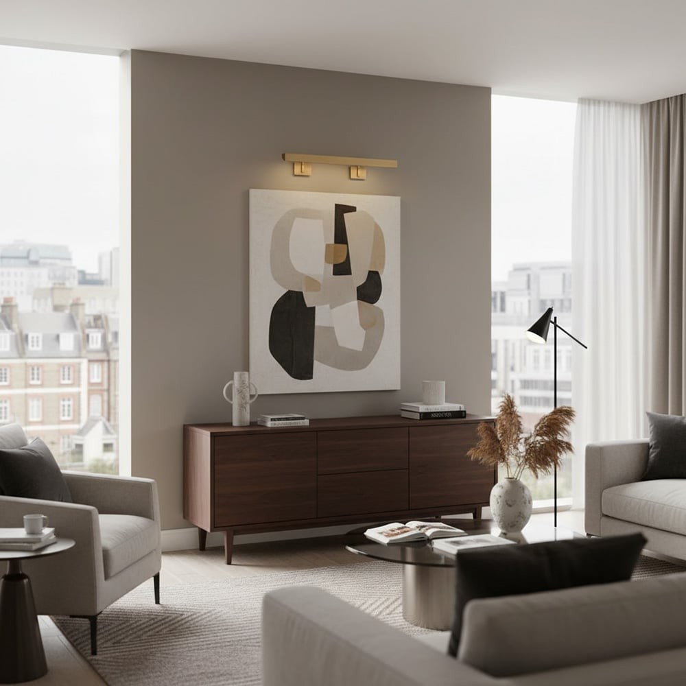 Minimalist Slim Picture Sconce - Metal Art Light T455