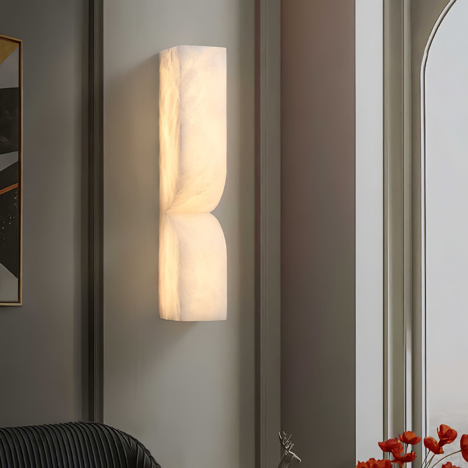 Albesque Vintage Elegant Alabaster Wall Lamp S173