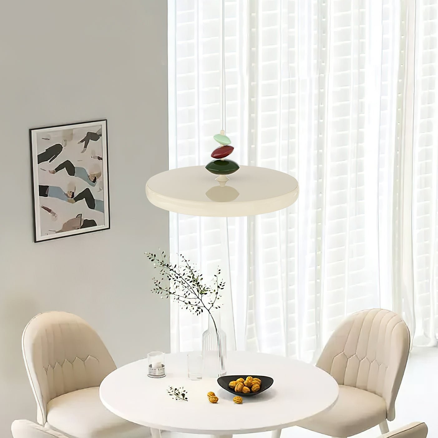 Swing Arm Stone Pendant Light M406