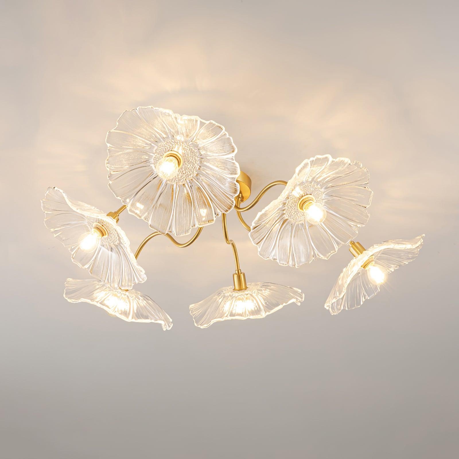 Murano Glass Flowers Ceiling Light P049