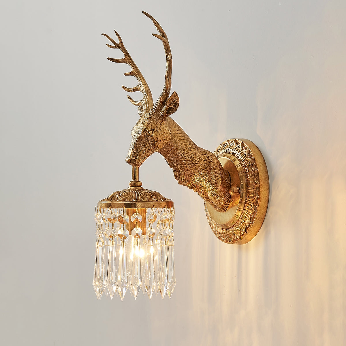 Antler Crystal Wall Lamp T1964