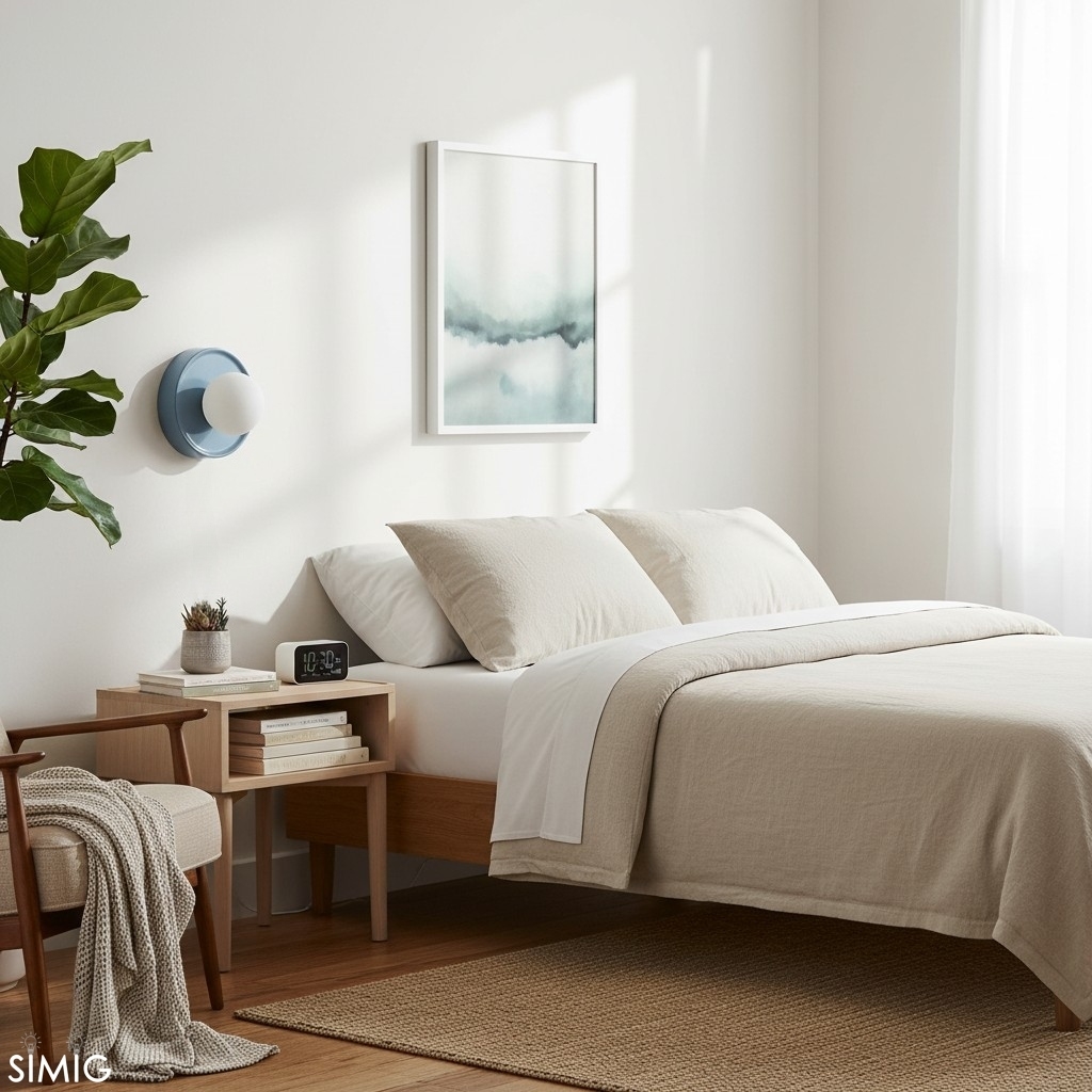 Solna Round Wall Lamp - Modern Glass and Ceramic for Bedroom T745