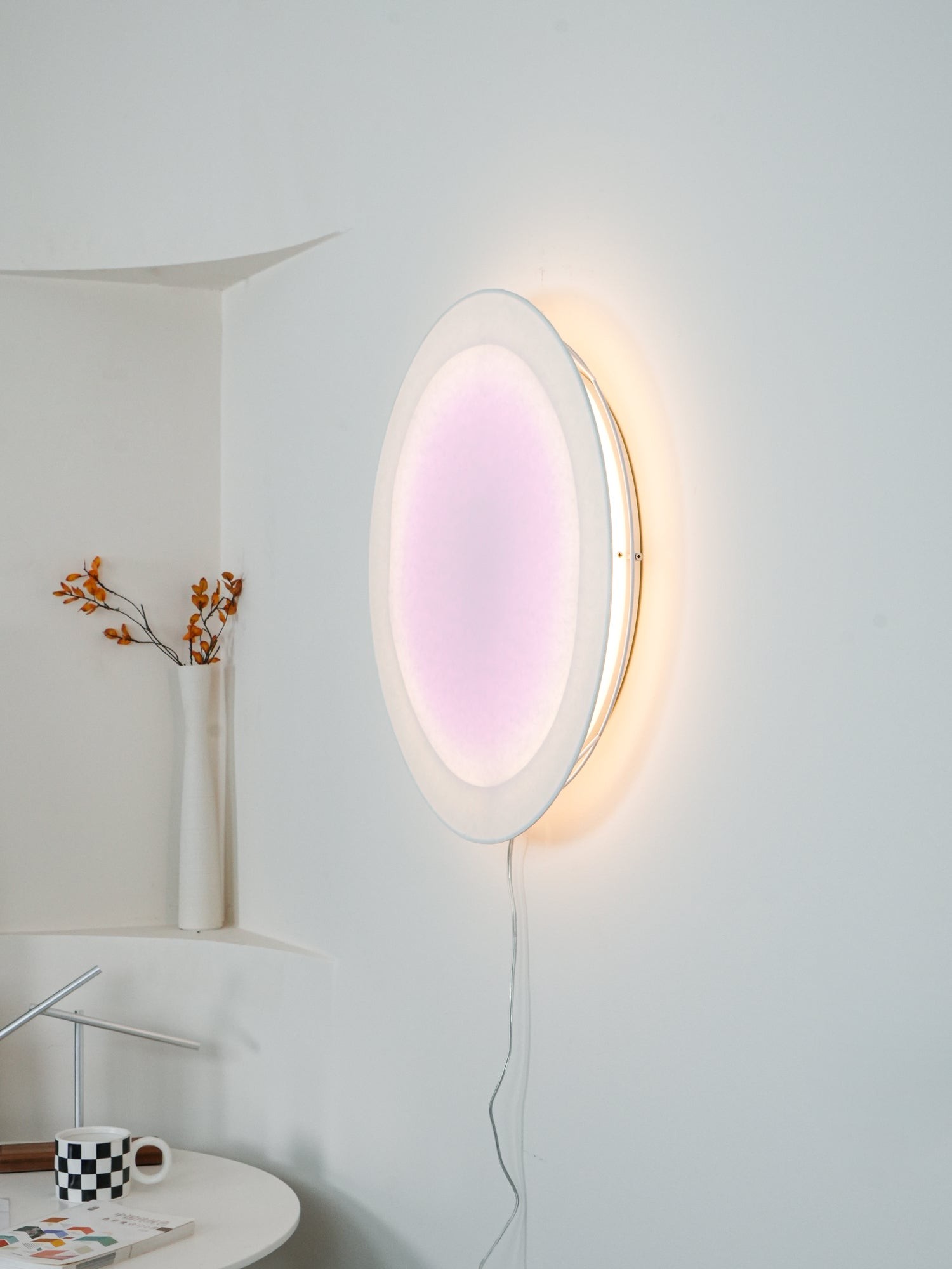 Modern Simple Plug-In Round Wall Lamp G54