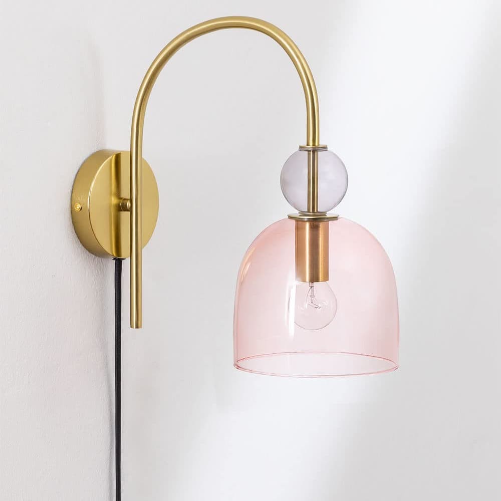 Contemporary Glass Lamp – Soft Glow for Modern Interiors S243