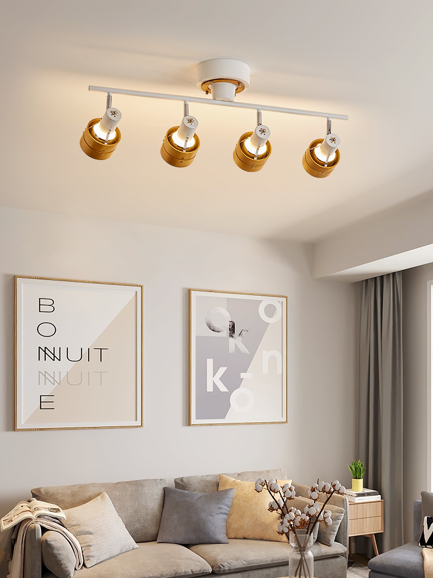 Nordic Cylindrical 4-Light Spotlight T1639