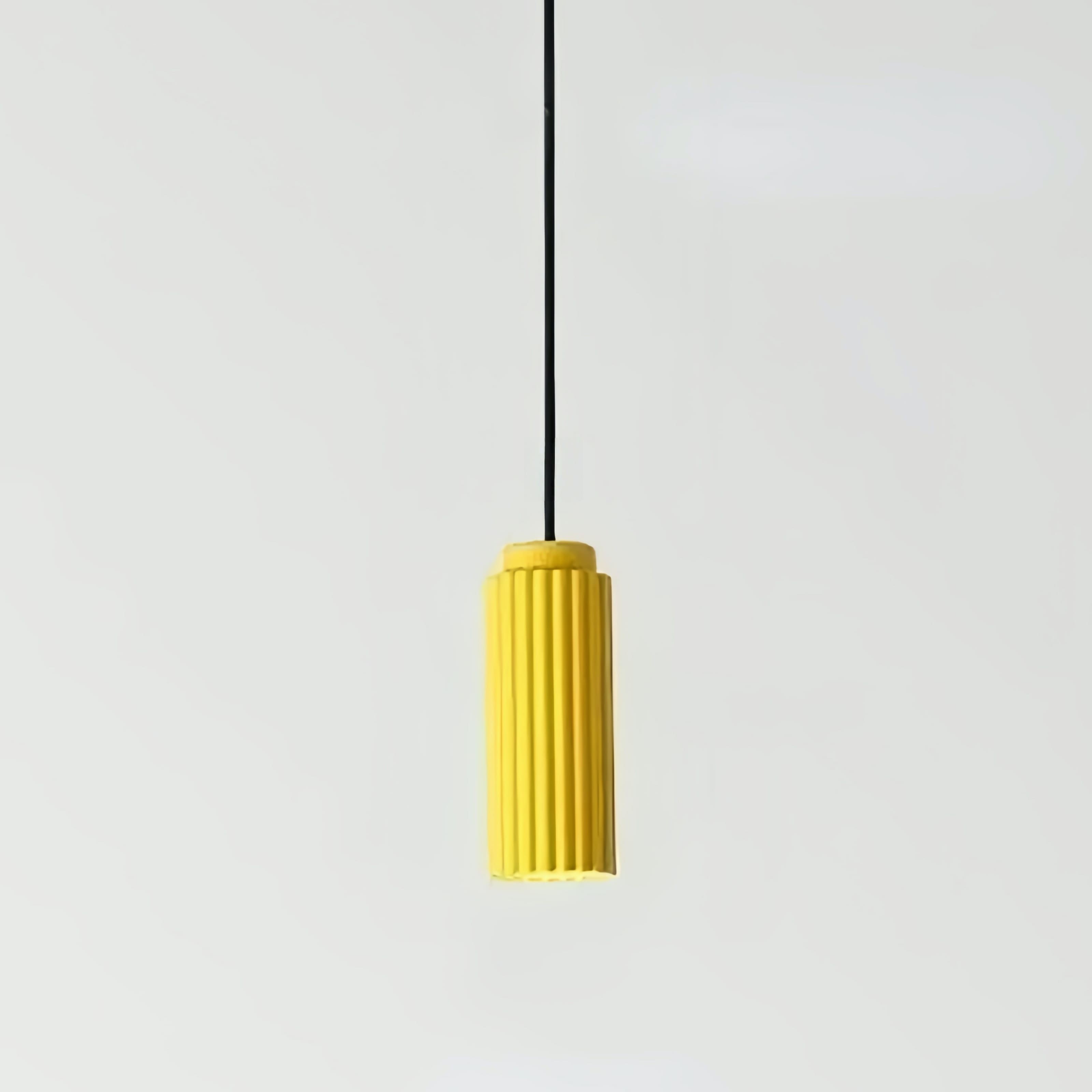 Nordic Cylinder Pendant Light – Textured Minimalist Ambient Lighting S238