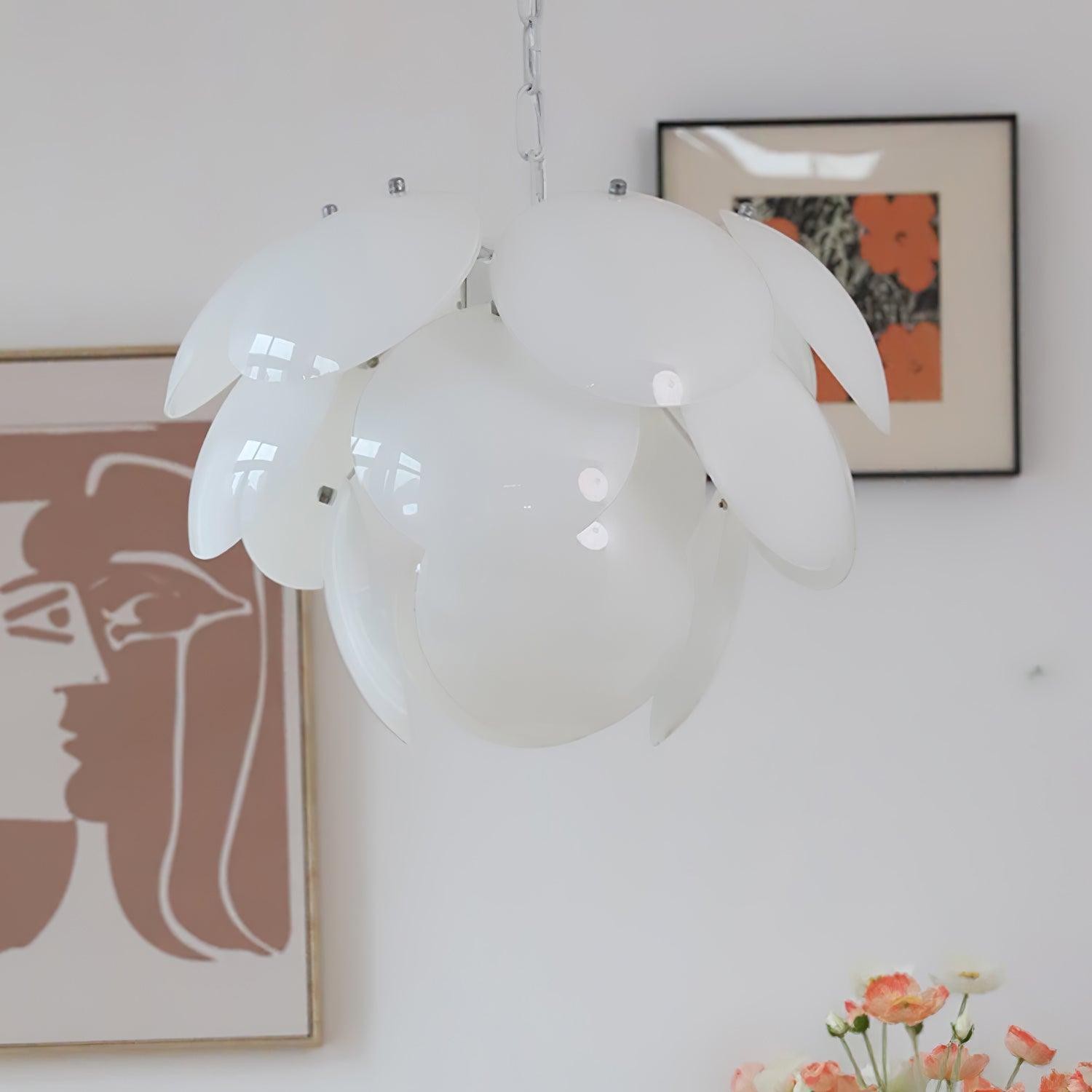 Luxury Fashion Luminous Petal Glass Chandelier M538