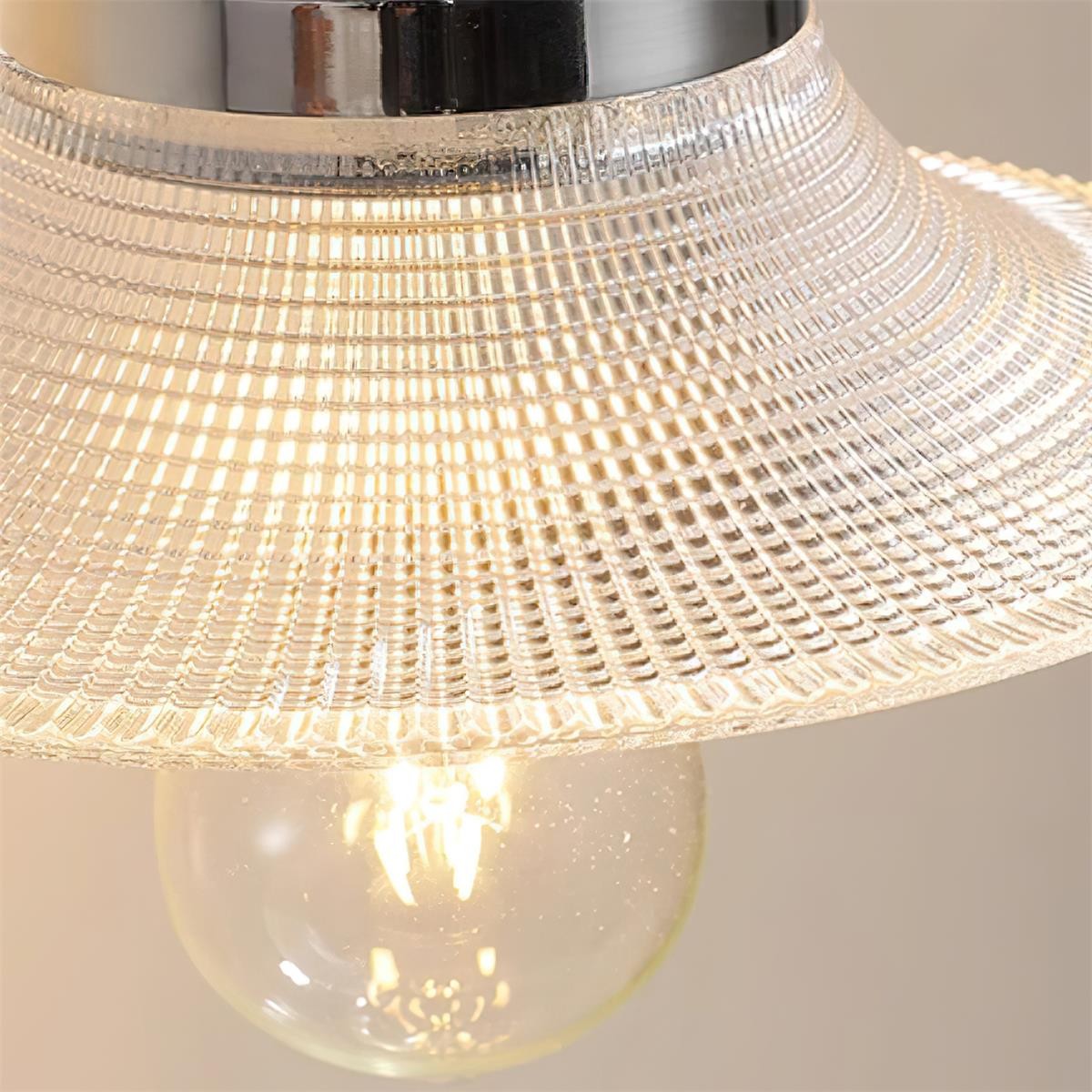 Retro silver lamp body patterned glass lampshade hanging wall lamp P081