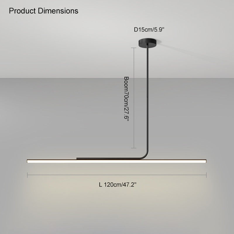 Modern Simple Asymmetrical Linear Pendant Lamp M41