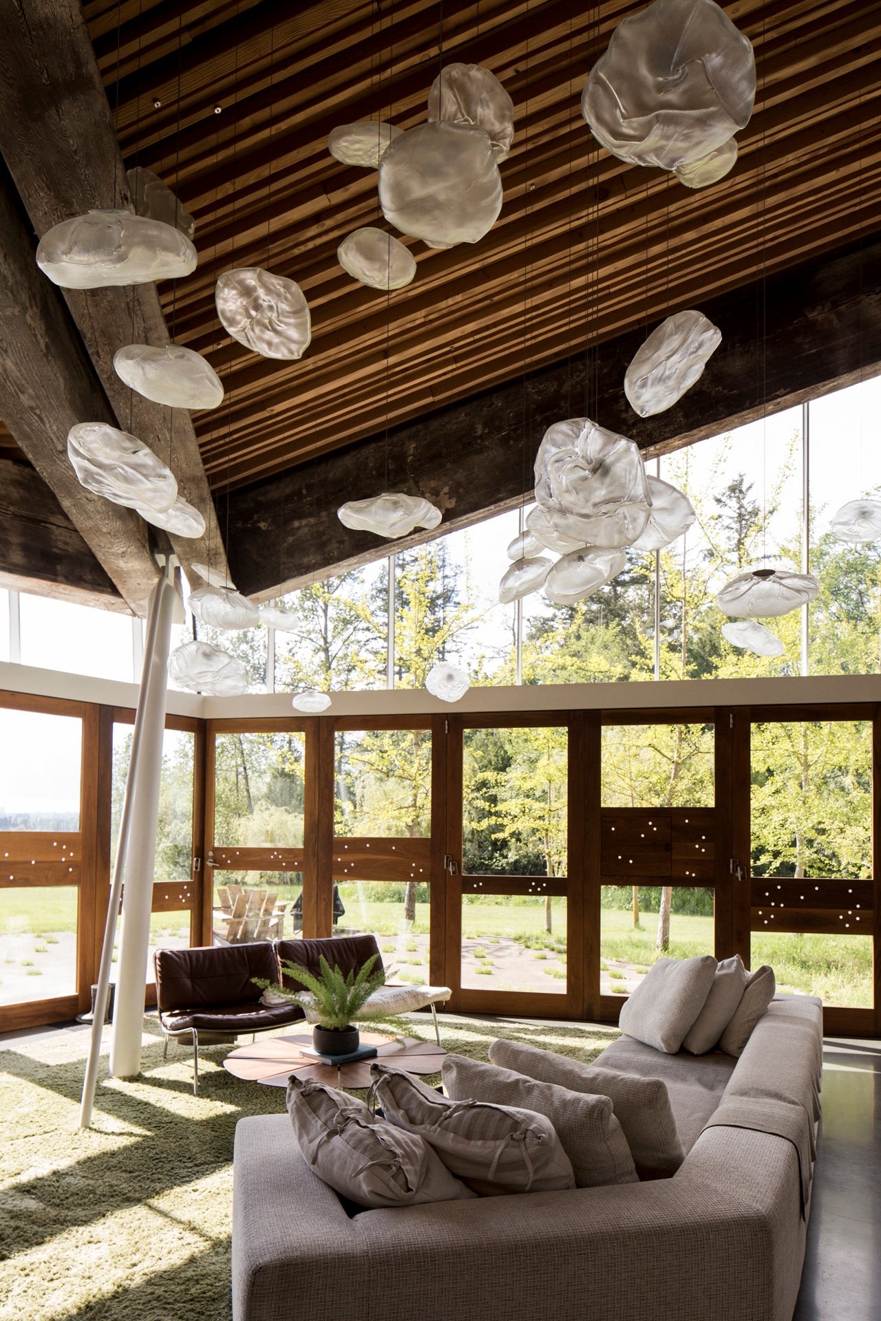 Multi-Head Irregular Glass Bubble Chandelier M79