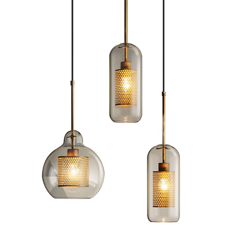 Modern Chiswick Glass Pendant Light Fixtures for Kitchen Dining Room
