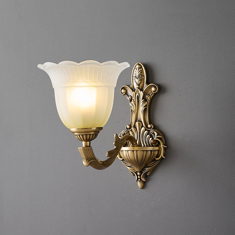 Bloom Flower Brass Sconce T1855
