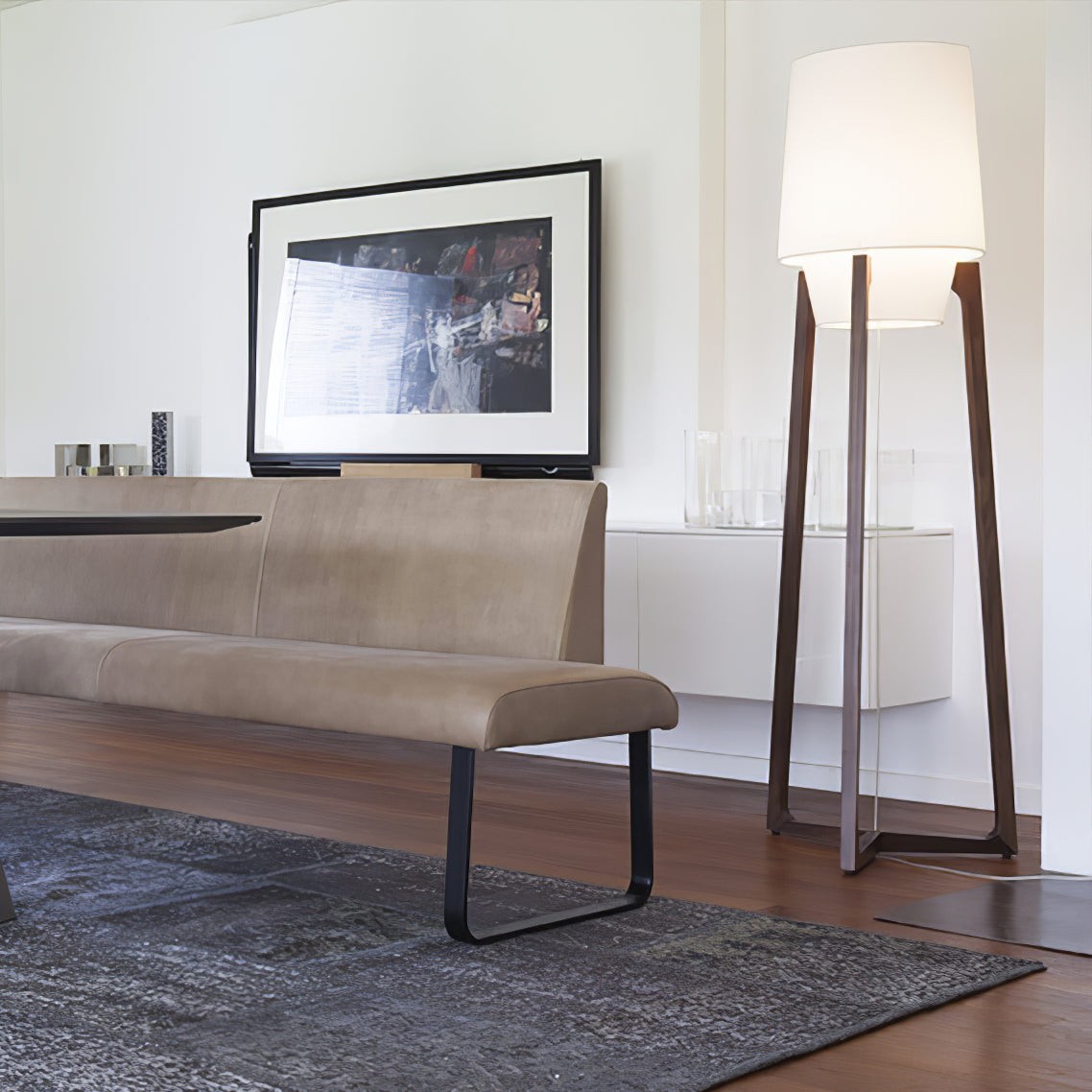 Modern Simple Chinese Style Solid Wood Floor Lamp M51