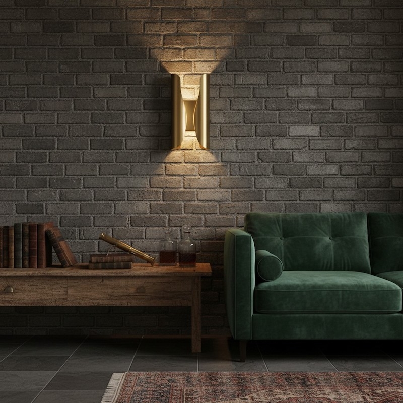 Auregon Artistic Sculptural Wall Sconce – Abstract Coiled Metal Wall Light for Hallway or Living Room T1095