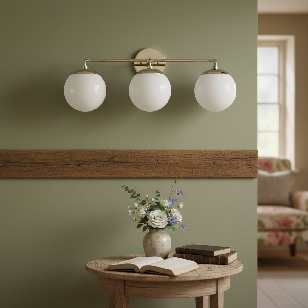 Glorica Glass Wall Sconce - Modern Vintage Vanity Light Fixture T376