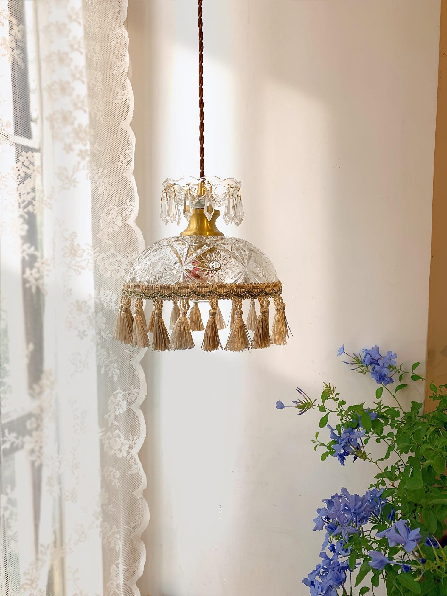 Bowl Tassel Pendant Light M387