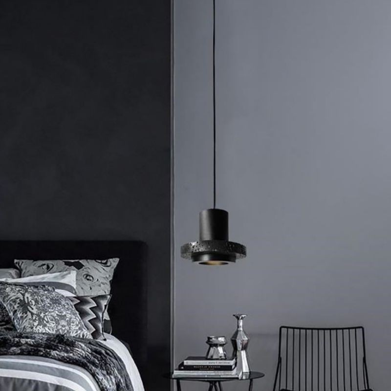 Retro Black Hole Stone Pendant Lamp G73