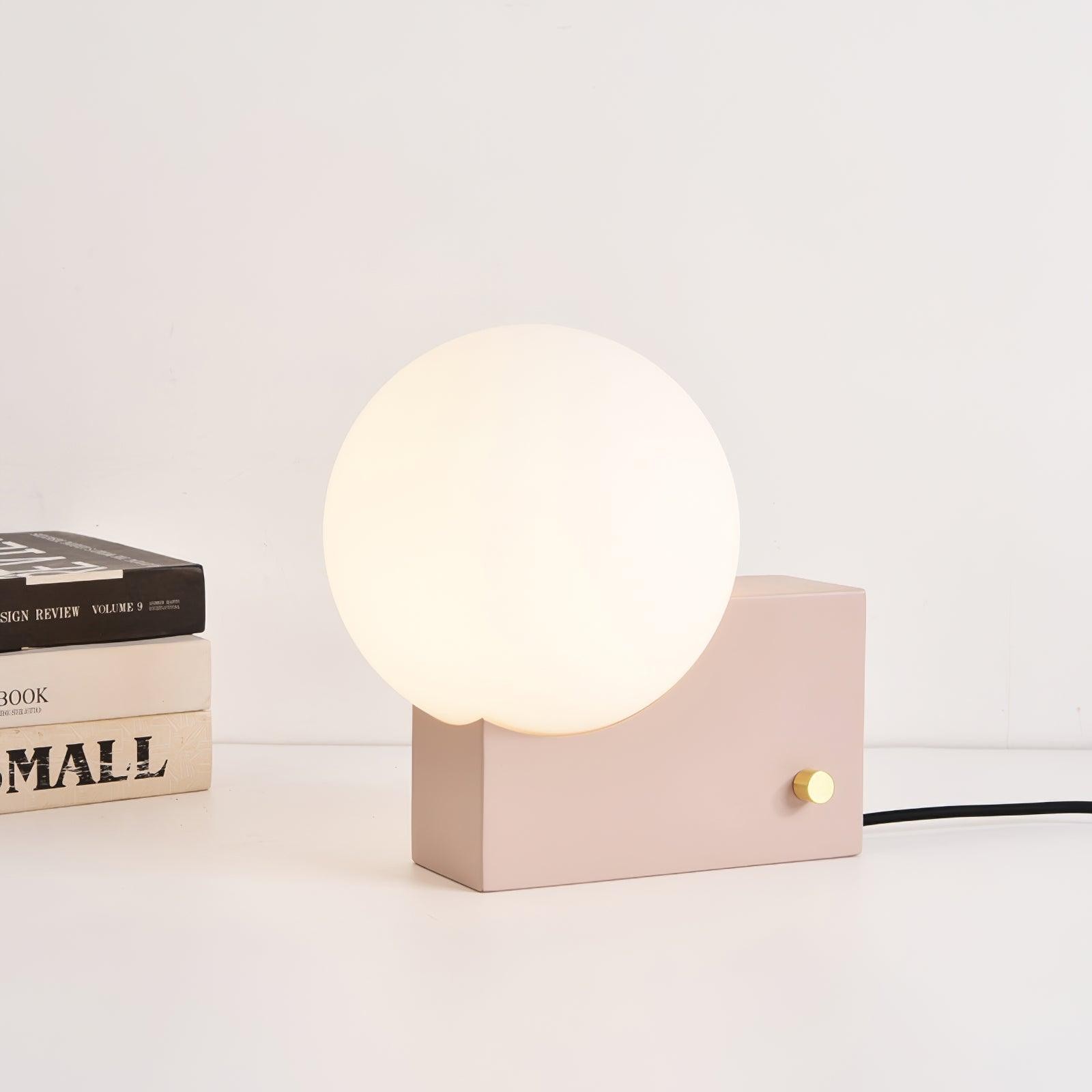 Geometric Lamp Base Glass Globe Table Lamp M362