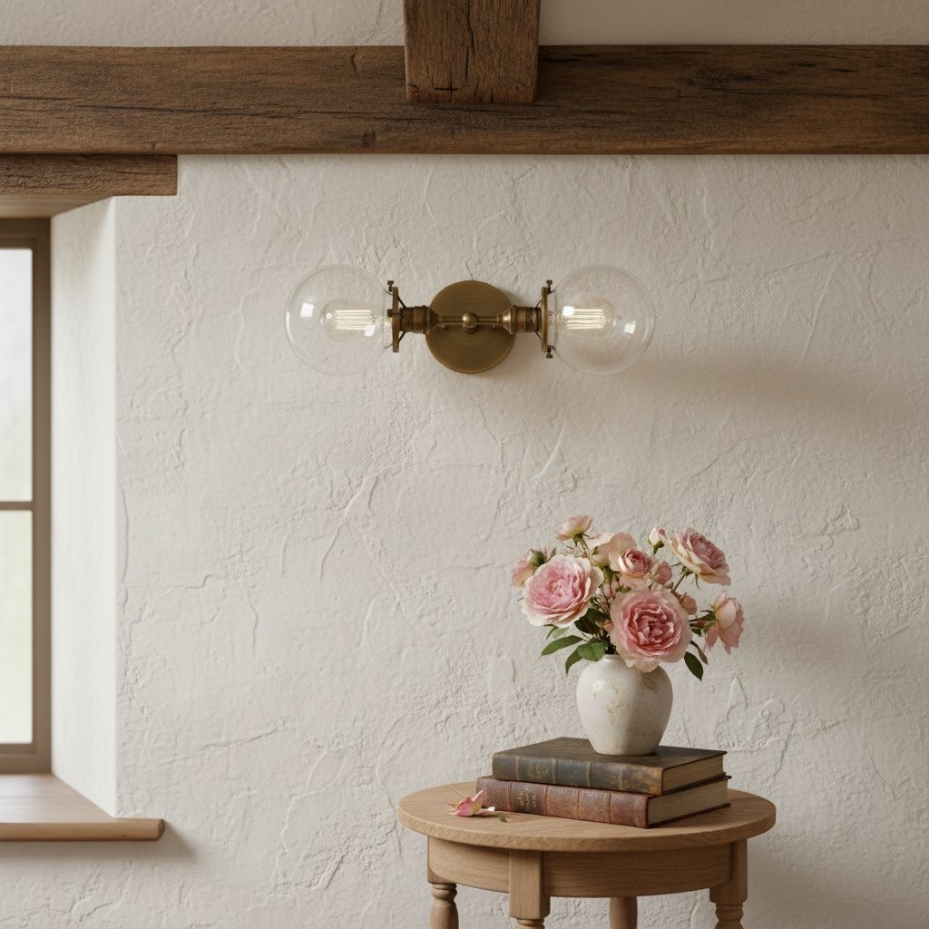 Lumio Globe Industrial Vanity Lighting- Modern Double Globe Wall Light T343
