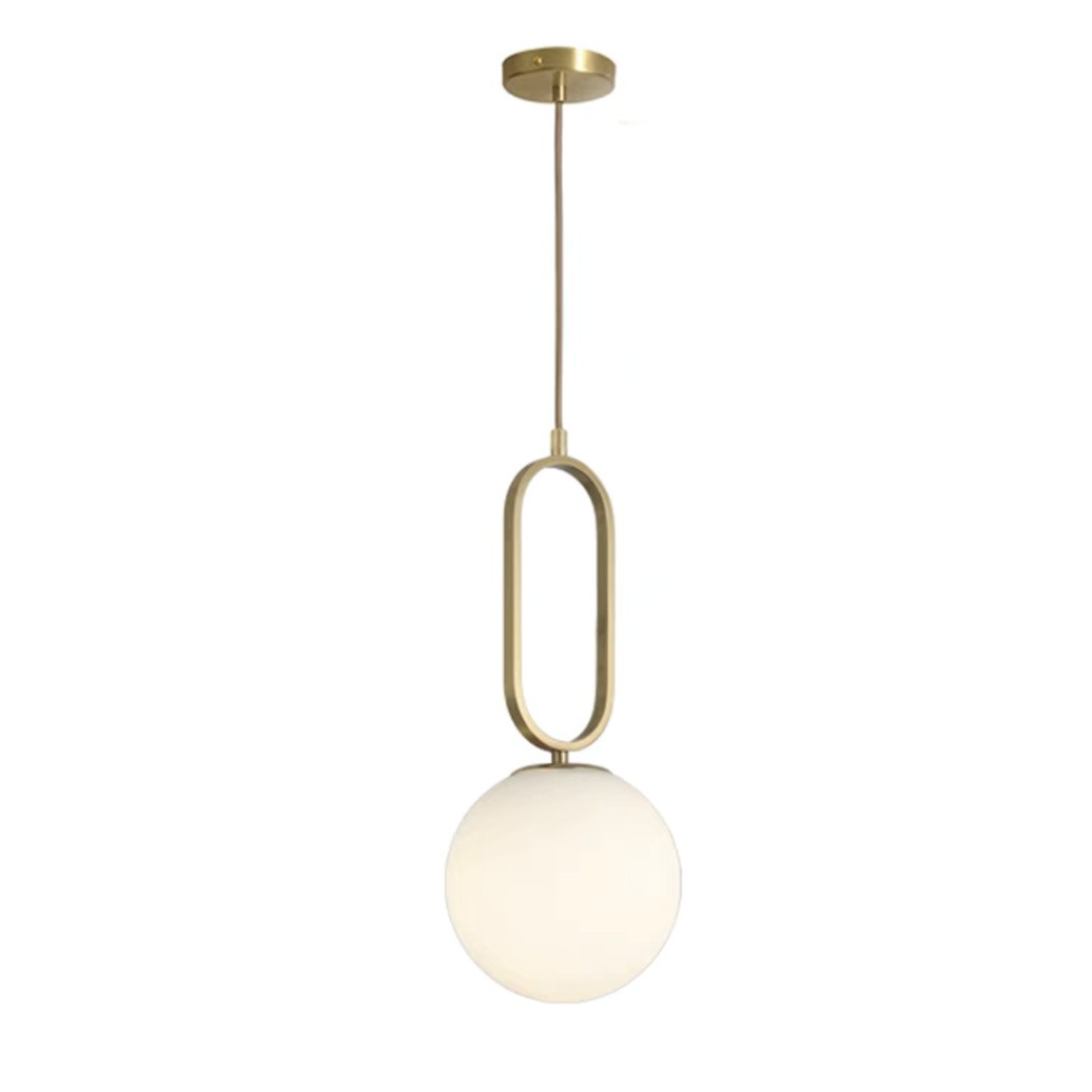 Large Minimalist Oval Ring Pendant Light