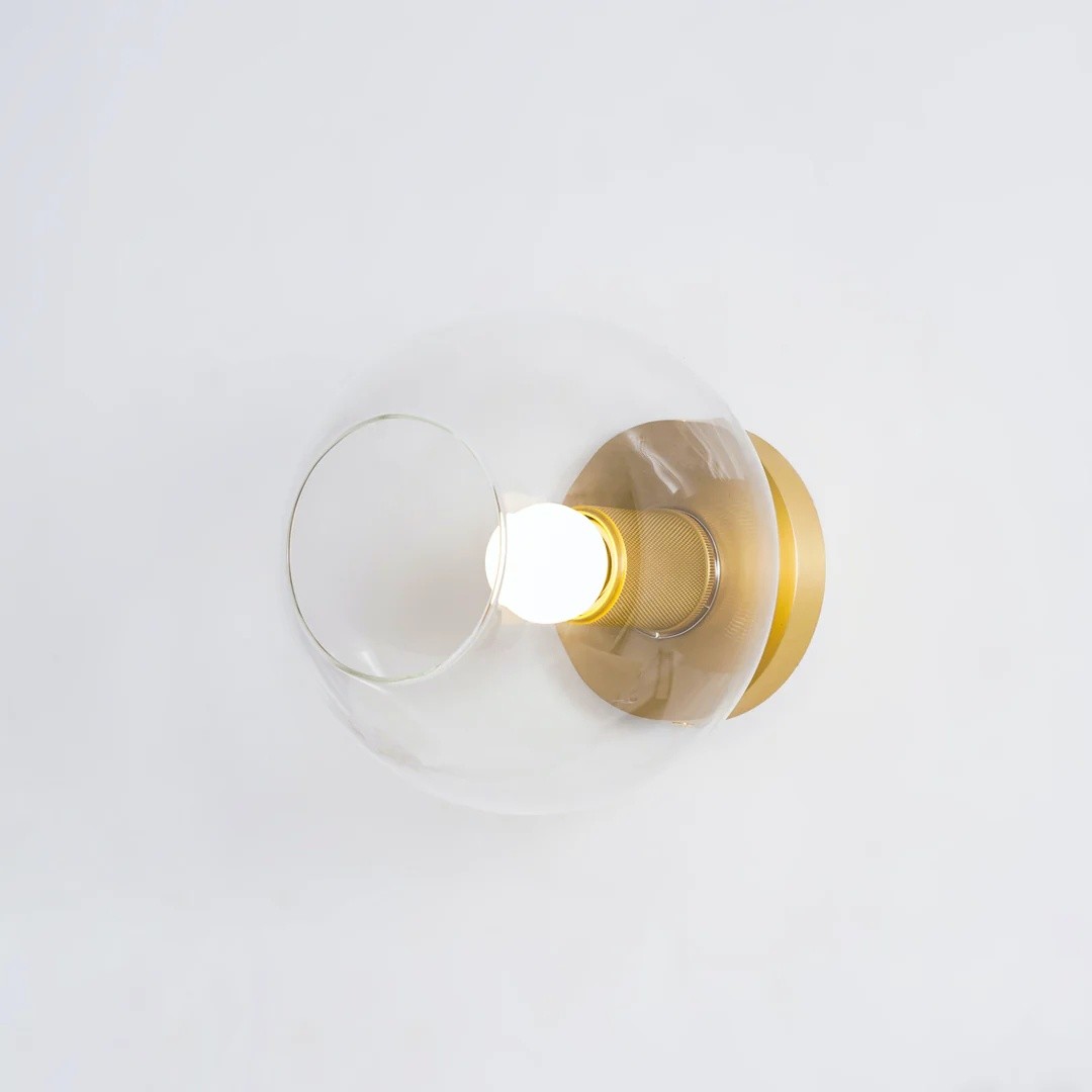 Versatile Flush Mount Light – Modern Glass & Open Bulb Design S232