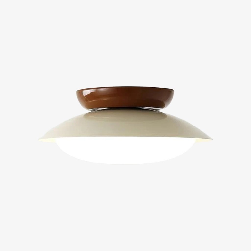 Heliora Dome Ceiling Light - Modern Metal and PE for Bedroom T537